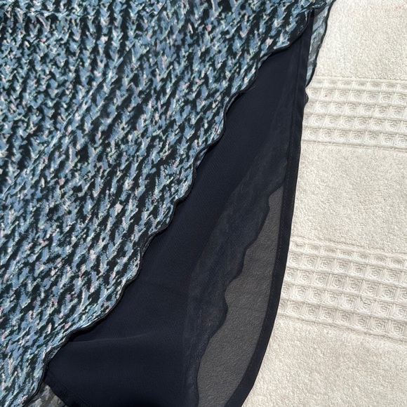 Sag Harbor Black and White Ruffled Cocktail Skirt - Picture 7 of 7